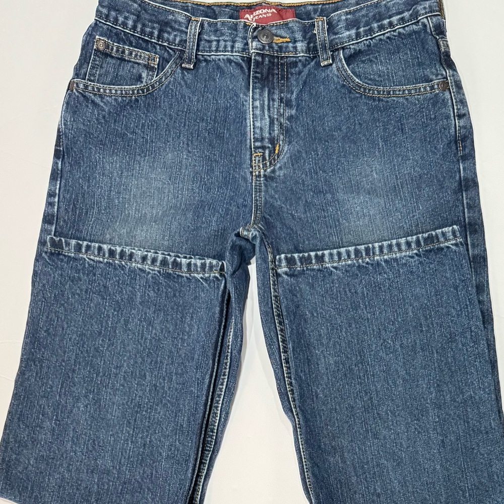 Arizona Kids Jeans Relaxed Fit Straight Leg Blue Denim Size 12